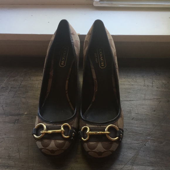 Shoes - Coach Wedge Heels